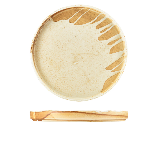 Roko Porcelain Sand Presentation Plate 26cm (Pack of 4)