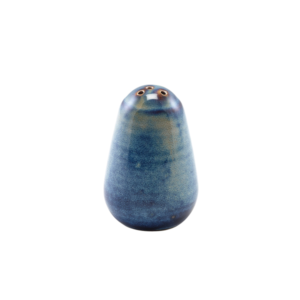 Terra Porcelain Aqua Blue Pepper Shaker (Pack of 6)