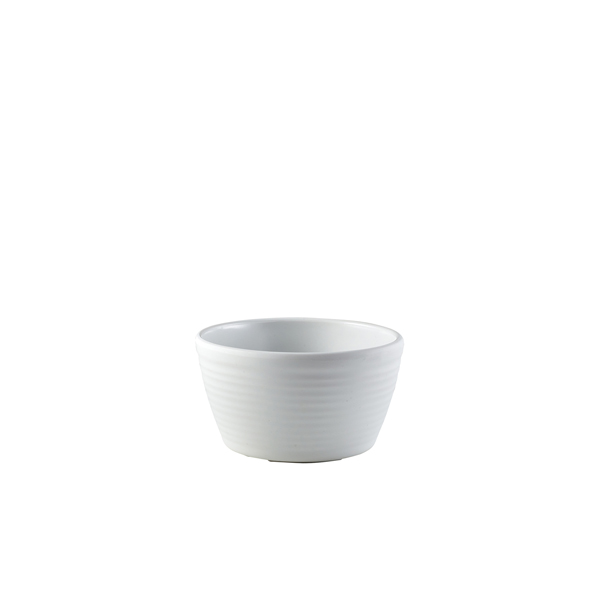 [BC-NR287-02] GenWare Melamine Matt White Ripple Ramekin 113ml/ 4oz (Pack of 24)