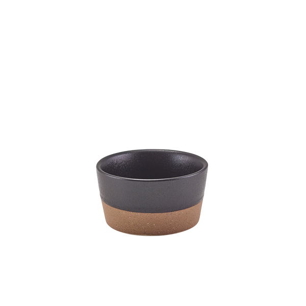 [BC-NRAM-KBK11] GenWare Kava Black Stoneware Ramekin 7.5cl/ 2.5oz (Pack of 12)