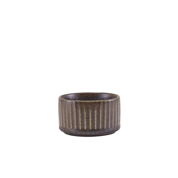 [BC-NRAM-PBKF2] Terra Porcelain Black Fluted Ramekin 7cl/2.5oz (Pack of 12)