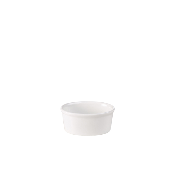 Genware Poreclain Oval Ramekin 10cm/ 4" (Pack of 6)