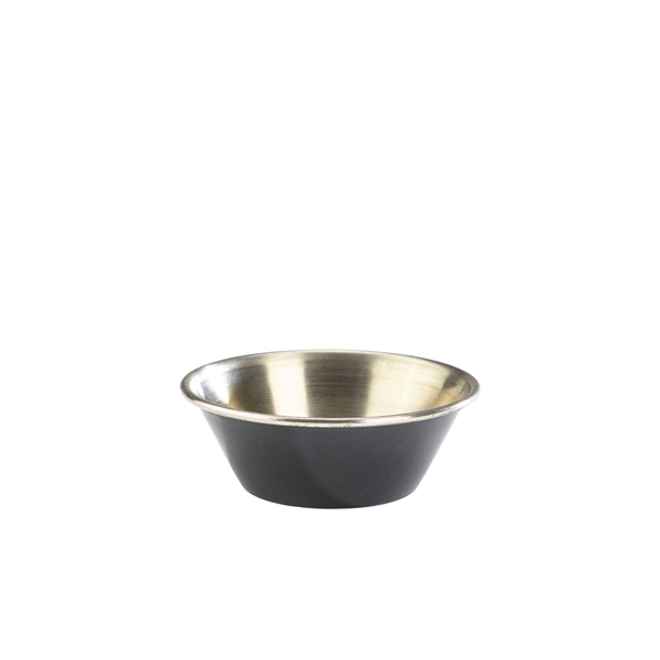 [BC-NRAMST115BK] GenWare Black Stainless Steel Ramekin 43ml/ 1.5oz (Pack of 24)