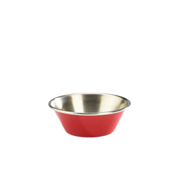[BC-NRAMST115R] GenWare Red Stainless Steel Ramekin 43ml/ 1.5oz (Pack of 24)