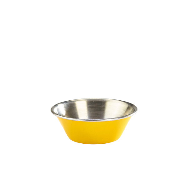 [BC-NRAMST115Y] GenWare Yellow Stainless Steel Ramekin 43ml/ 1.5oz (Pack of 24)