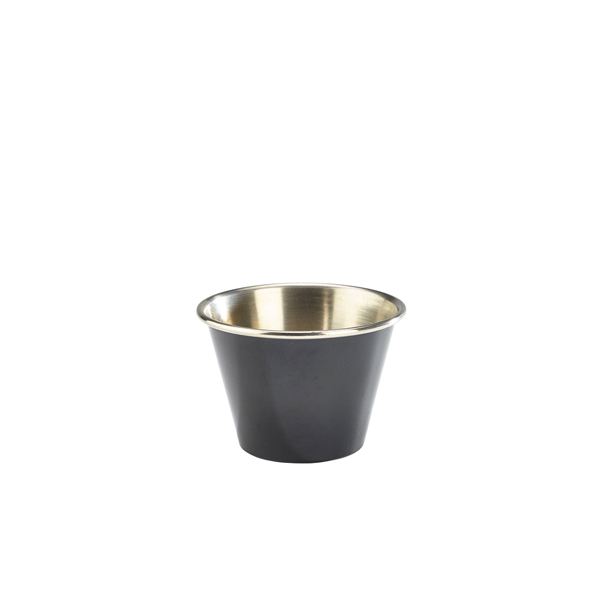 [BC-NRAMST2BK] GenWare Black Stainless Steel Ramekin 71ml/ 2.5oz (Pack of 24)