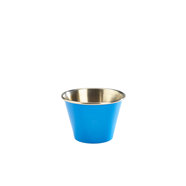 [BC-NRAMST2BL] GenWare Blue Stainless Steel Ramekin 71ml/ 2.5oz (Pack of 24)