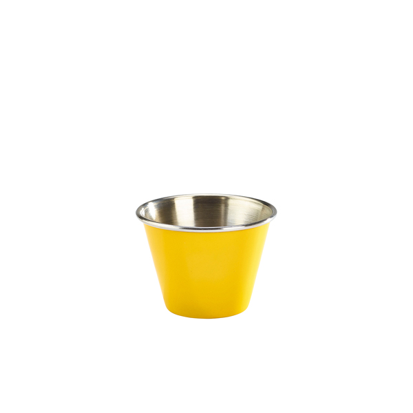 [BC-NRAMST2Y] GenWare Yellow Stainless Steel Ramekin 71ml/ 2.5oz (Pack of 24)