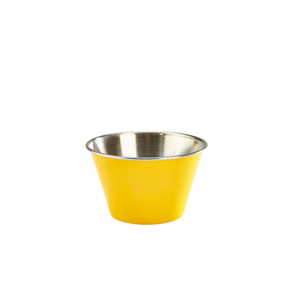 [BC-NRAMST6Y] GenWare Yellow Stainless Steel Ramekin 17cl/ 6oz (Pack of 24)