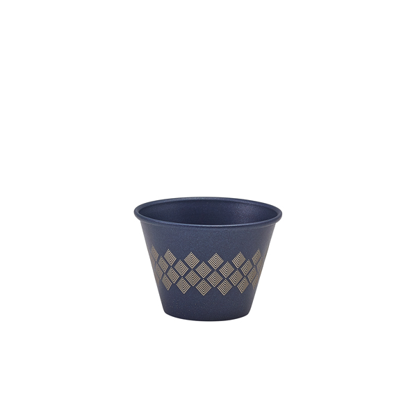 [BC-NRAMSTD2MTBL] GenWare Metallic Blue Diamond Ramekin 71ml/ 2.5oz (Pack of 24)