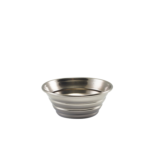 [BC-NRAMSTR115] GenWare Stainless Steel Ribbed Ramekin 43ml/ 1.5oz (Pack of 24)