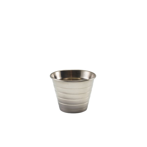 [BC-NRAMSTR2] GenWare Stainless Steel Ribbed Ramekin 71ml/ 2.5oz (Pack of 24)