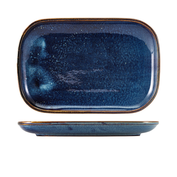 [BC-NRP-PBL29] Terra Porcelain Aqua Blue Rectangular Plate 29 x 19.5cm (Pack of 6)