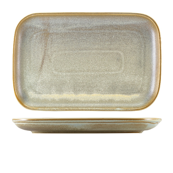 [BC-NRP-PMG34] Terra Porcelain Matt Grey Rectangular Plate 34.5 x 23.5cm (Pack of 6)