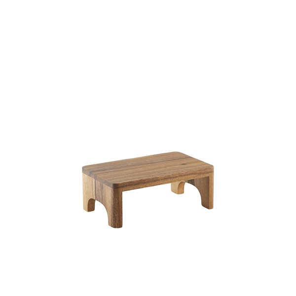 Genware Acacia Wood Buffet Riser GN 1/2 15cm (H)