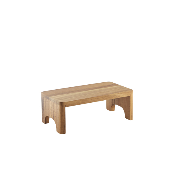[BC-NRSR-WGN13] Genware Acacia Wood Buffet Riser GN 1/3 12cm (H)