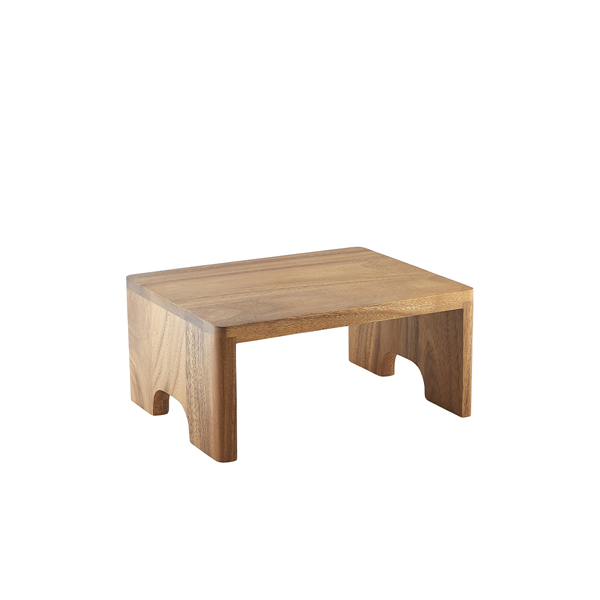 [BC-NRSR-WGN14] Genware Acacia Wood Buffet Riser GN 1/4 10cm (H)