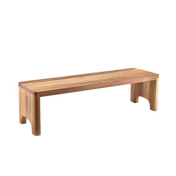 [BC-NRSR-WGN24] GenWare Acacia Wood GN Buffet Riser GN 2/4 15cm (H)