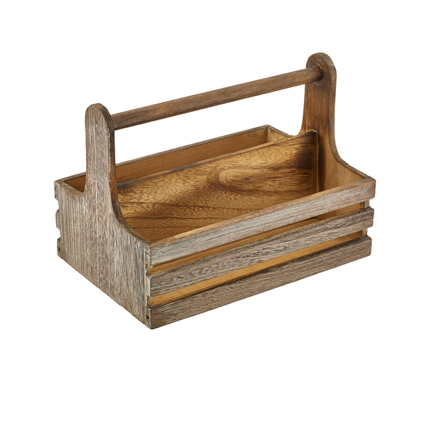 [BC-NRWTC] Rustic Wooden Table Caddy
