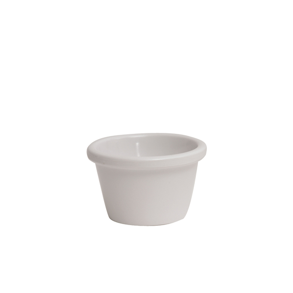GenWare Melamine White Smooth Ramekin 85ml/ 3oz (Pack of 24)
