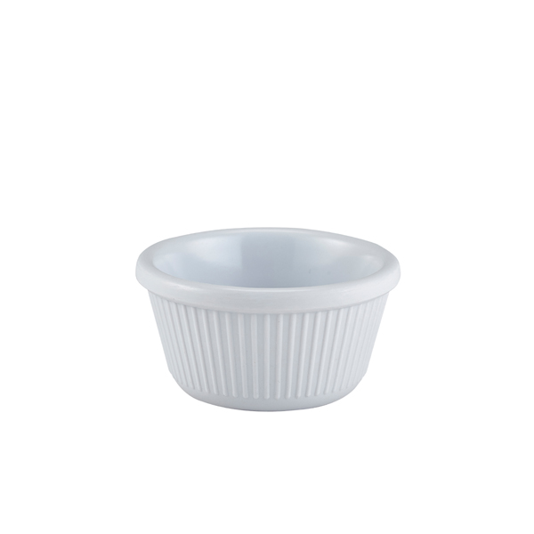 GenWare Melamine White Fluted Ramekin 85ml/ 3oz (Pack of 24)