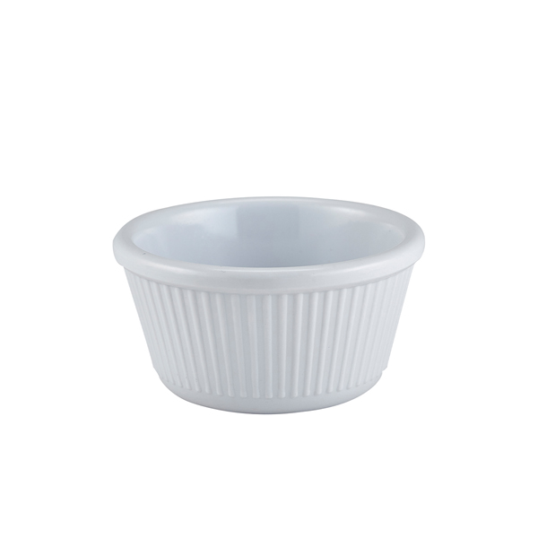 GenWare Melamine White Fluted Ramekin 114ml/ 4oz (Pack of 24)
