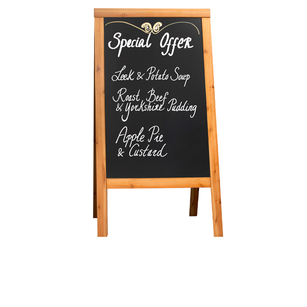 [BC-NSBS-TE-120] Sandwich A-Board 70X120cm Teak