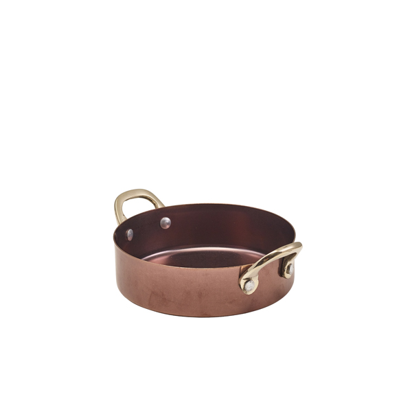 [BC-NSCD12CV] GenWare Copper Vintage Steel Mini Casserole Dish 12.25 x 3.5cm (Pack of 6)