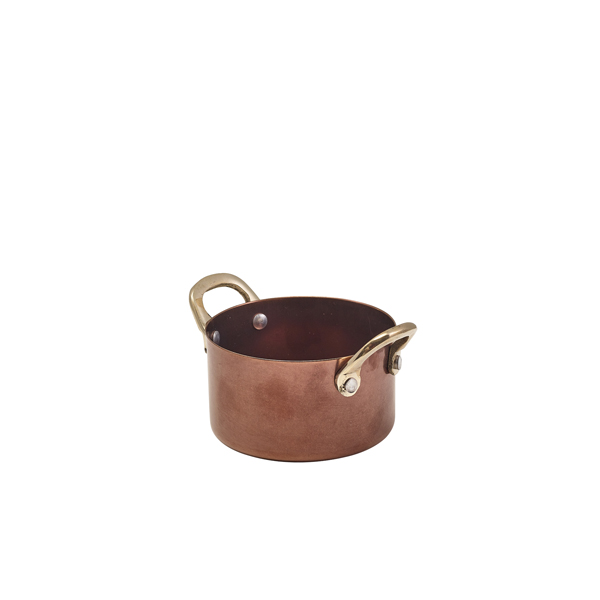 [BC-NSCD9CV] GenWare Copper Vintage Steel Mini Casserole Dish 9 x 5.25cm (Pack of 6)