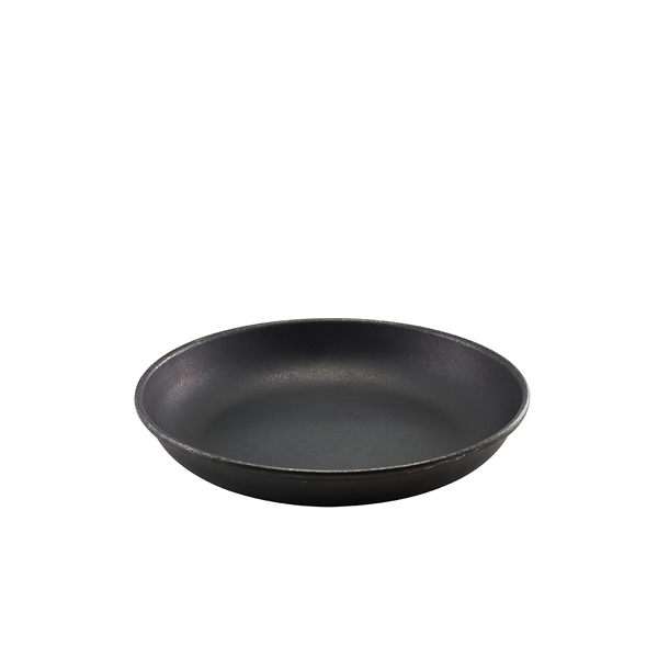 GenWare Black Vintage Steel Coupe Plate 20cm (Pack of 12)