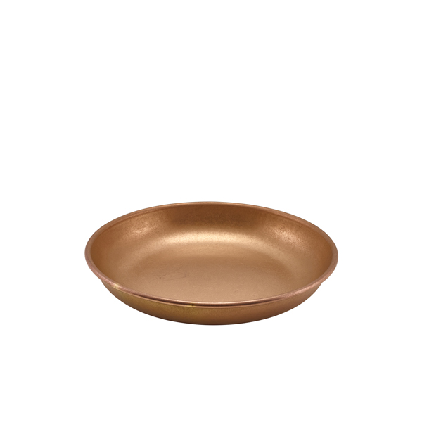 GenWare Copper Vintage Steel Coupe Plate 20cm (Pack of 12)