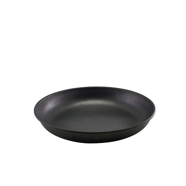 [BC-NSCP24BKV] GenWare Black Vintage Steel Coupe Plate 24cm (Pack of 12)