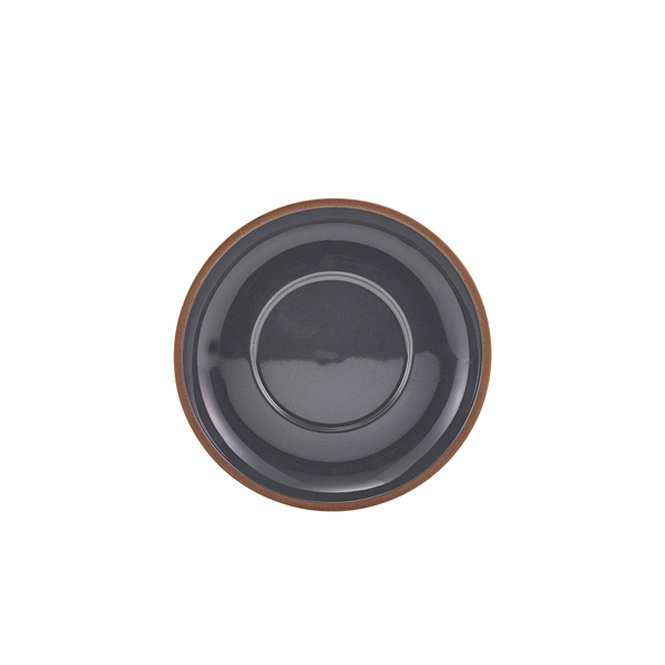 [BC-NSCR-KDG16] GenWare Kava Dark Grey Stoneware Saucer 16cm (Pack of 6)
