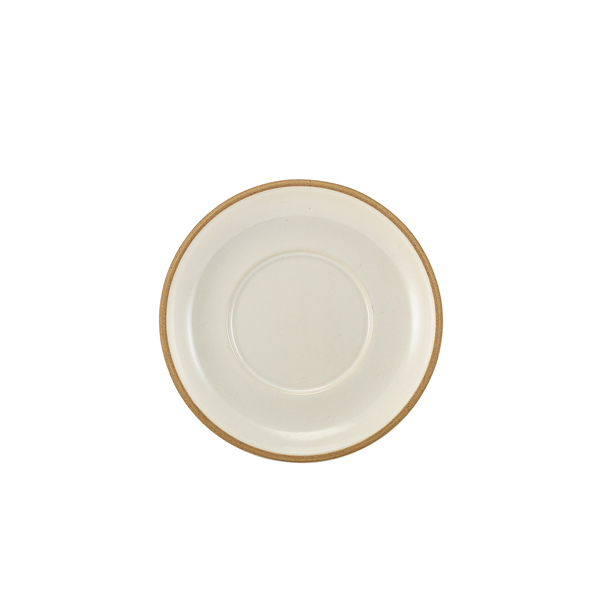 GenWare Kava White Stoneware Saucer 16cm (Pack of 6)