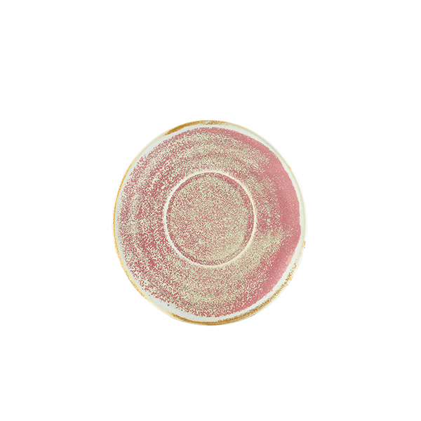 Terra Porcelain Rose Saucer 14.5cm (Pack of 6)