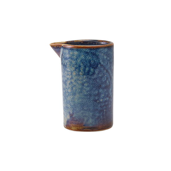 Terra Porcelain Aqua Blue Straight Sided Jug 10cl/ 3.5oz (Pack of 6)