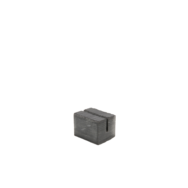 [BC-NSLT-CUBE] Genware Slate Cube Mini Sign Holder 3 x 2.5cm
