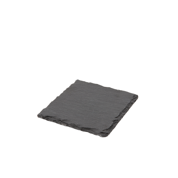 [BC-NSLTN-1010] Genware Natural Edge Slate Platter 10 X 10cm (Pack of 12)