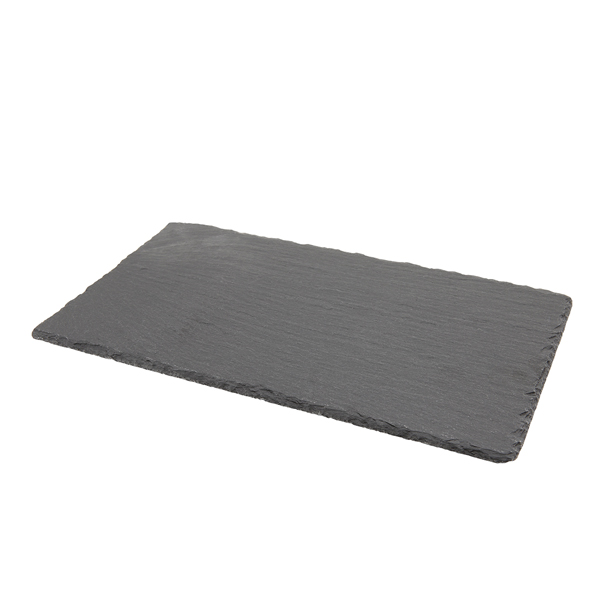 [BC-NSLTN-2513] Genware Natural Edge Slate Platter 25 X 13cm (Pack of 6)
