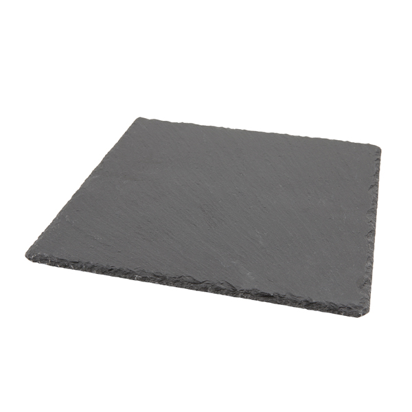 Genware Natural Edge Slate Platter 28 X 28cm (Pack of 6)