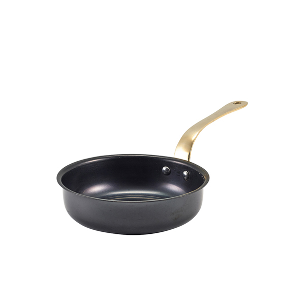 [BC-NSMF13BKV] GenWare Black Vintage Steel Mini Fry Pan 13.5 x 3.75cm (Pack of 6)