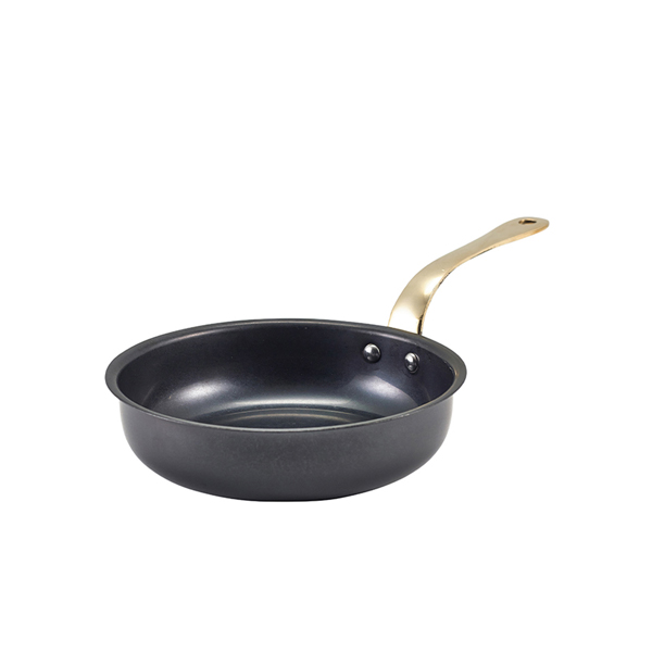 GenWare Black Vintage Steel Mini Fry Pan 15.5 x 4cm (Pack of 6)