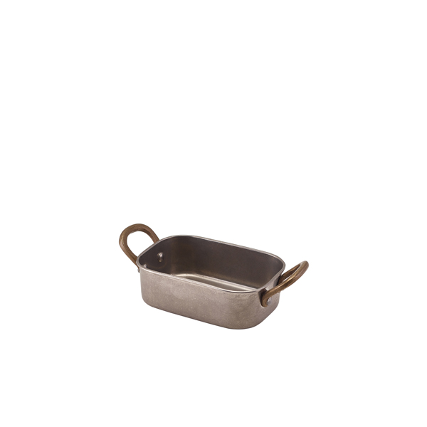 GenWare Vintage Steel Mini Roaster 12.5 x 8.5 x 3.75cm (Pack of 6)