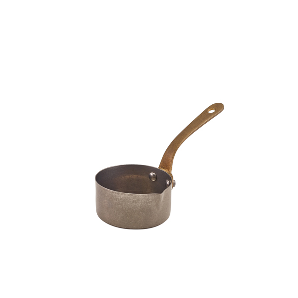 GenWare Vintage Steel Mini Sauce Pan With Lip 7 x 3.75cm (Pack of 6)