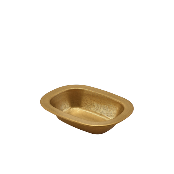GenWare Gold Vintage Steel Pie Dish 16cm (Pack of 12)