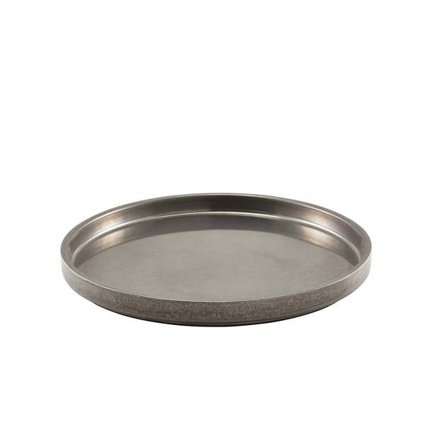 GenWare Vintage Steel Presentation Plate 26.5cm (Pack of 6)