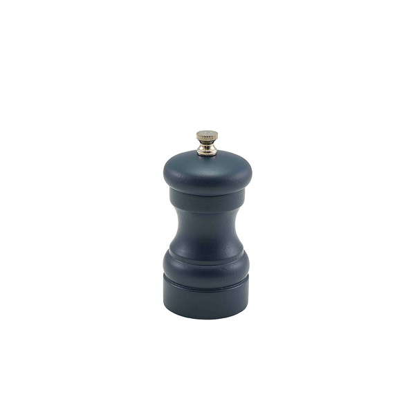 [BC-NSPWD10BL] Blue Wooden Salt/ Pepper Grinder 10cm (Pack of 6)