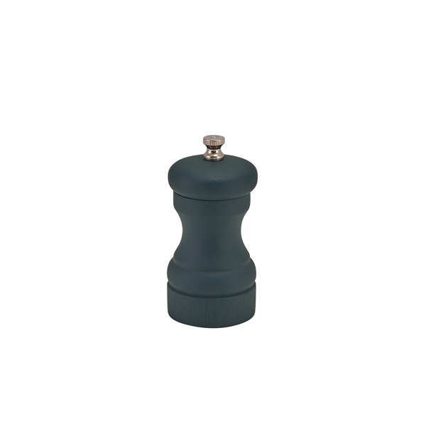 [BC-NSPWD10DGR] GenWare Dark Green Wood Salt/ Pepper Grinder 10cm (Pack of 6)