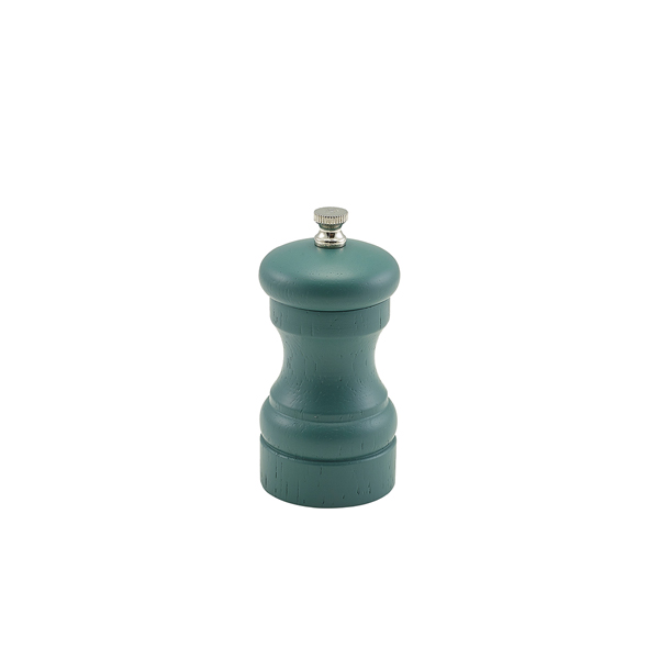 [BC-NSPWD10GR] Olive Green Wooden Salt/ Pepper Grinder 10cm (Pack of 6)