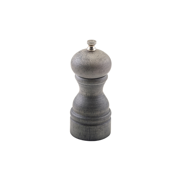 [BC-NSPWD13G] GenWare Grey Wood Salt/ Pepper Grinder 13cm (Pack of 6)